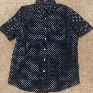 U.S. Polo Assn. Men's Dark Blue Patterned Shirt
